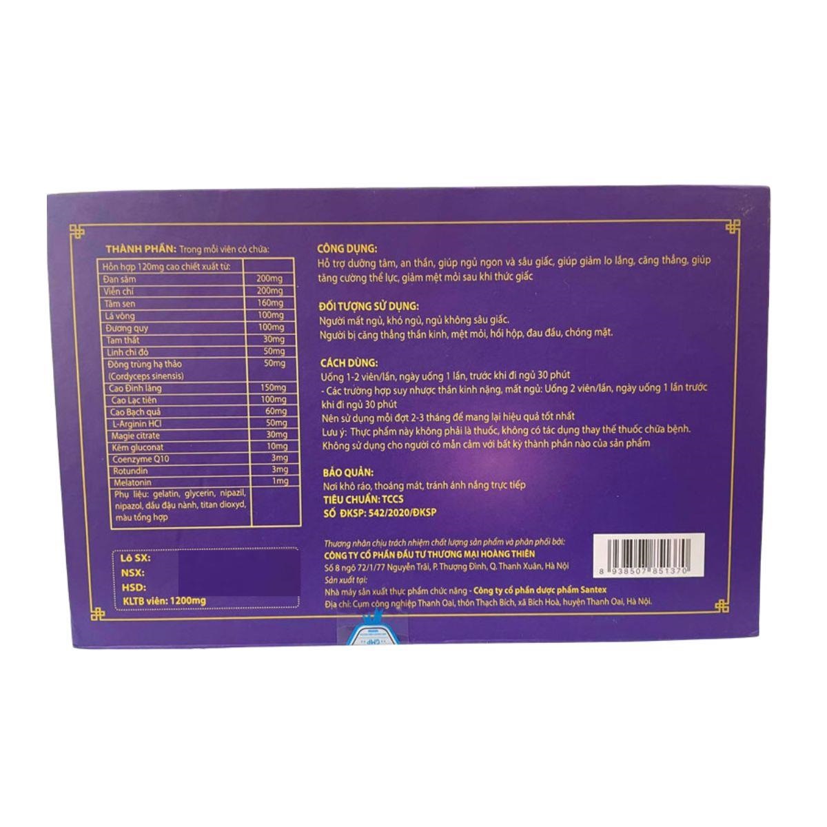 Viên an thần An Giấc Vương, hỗ trợ dưỡng tâm an thần