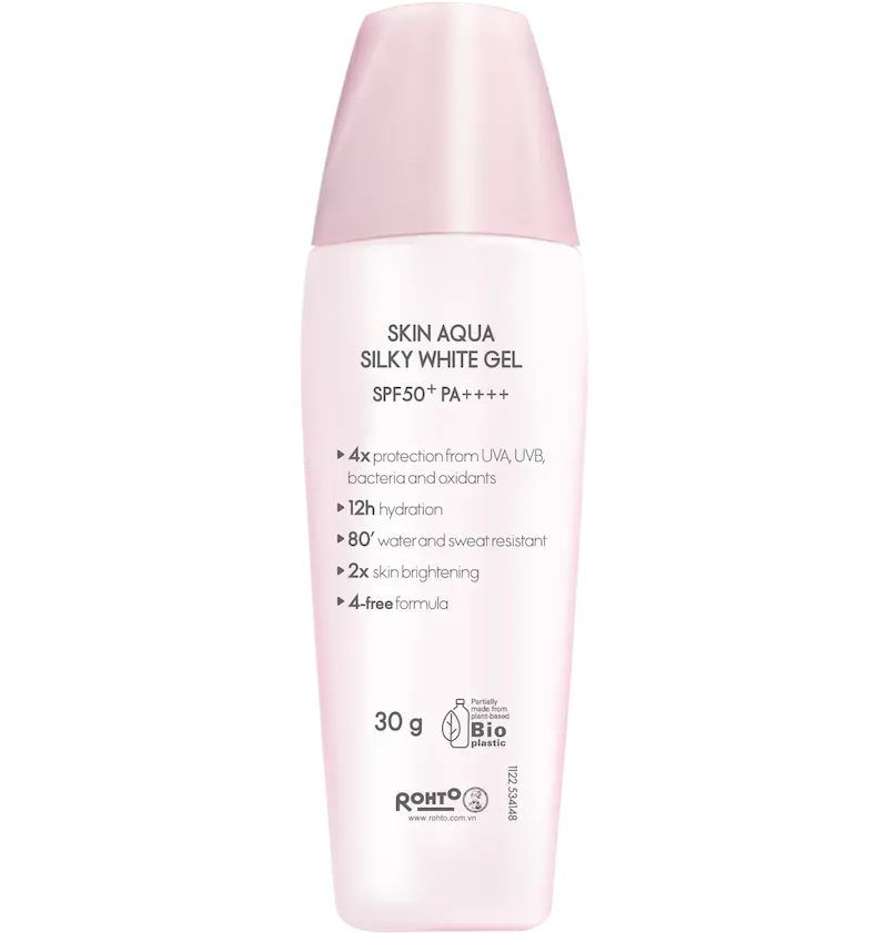 Gel chống nắng dưỡng da trắng mịn - Sunplay Skin Aqua Silky White Gel