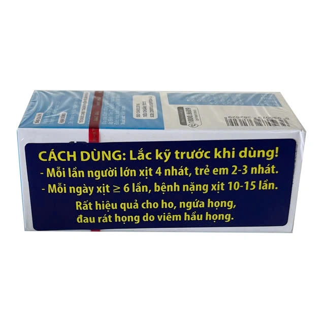 Dung dịch Xịt Họng Nhất Nhất hỗ trợ giảm ngứa họng, ho, viêm họng (20ml)