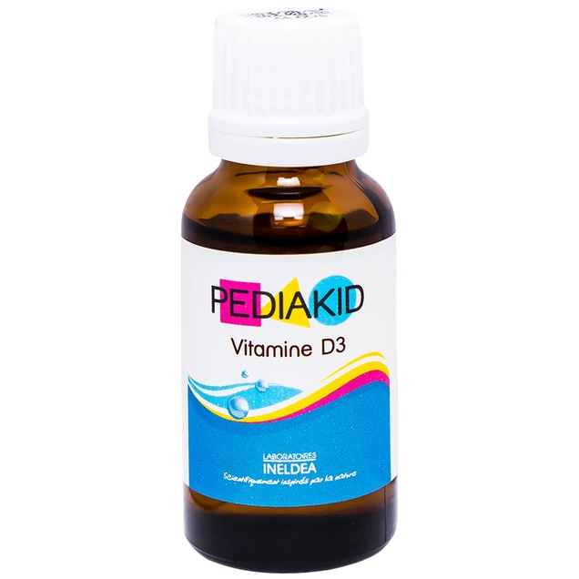 Siro Pediakid Vitamin D3 bổ sung Vitamin D cho cơ thể, tăng hấp thụ canxi