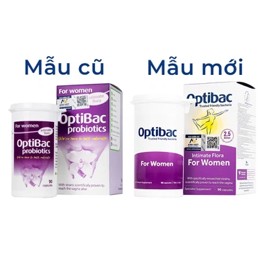 Viên uống Optibac For Women Optibac Probiotics bổ sung lợi khuẩn hỗ trợ sức khỏe nữ giới (90 viên)