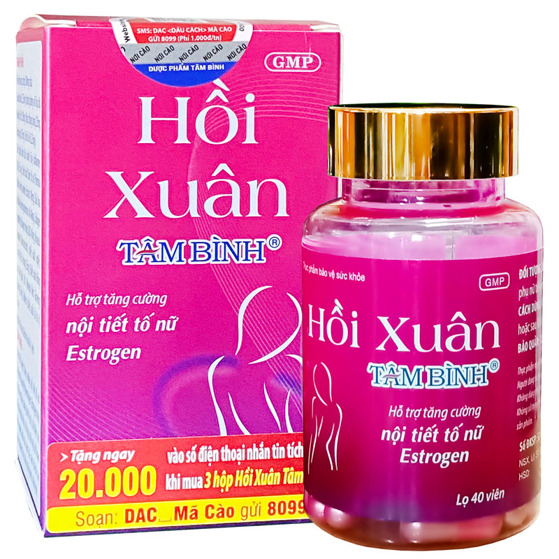 Viên uống bổ sung nội tiết tố Hồi Xuân Tâm Bình