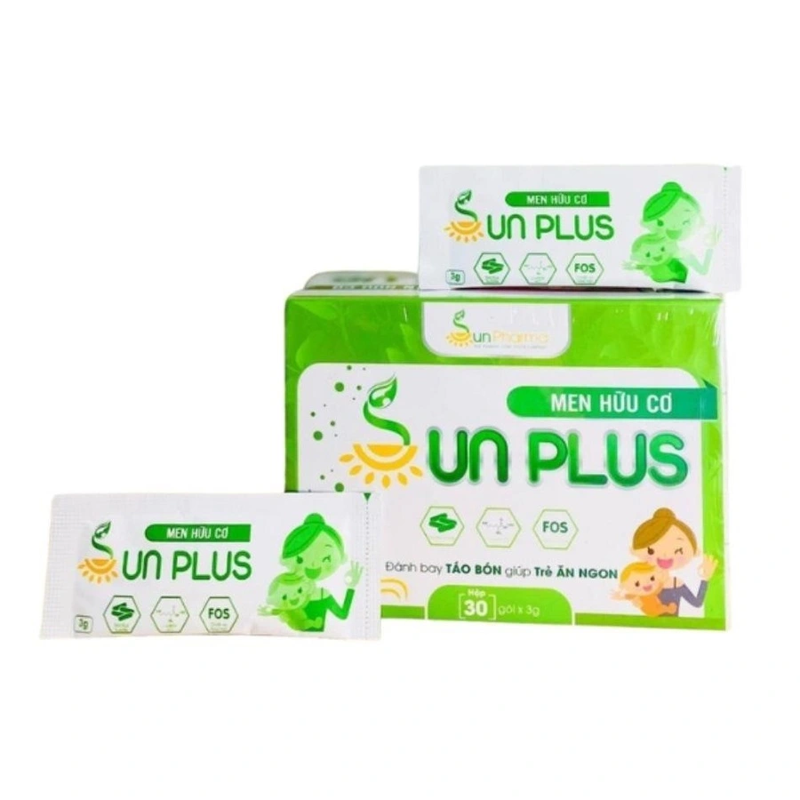 Men Hữu Cơ Sunplus Bổ Sung Lợi Khuẩn Nâng Cao Sức Khỏe Hệ Tiêu Hóa Hộp 30 Gói