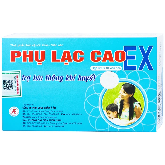 Phụ Lạc Cao EX-hỗ trợ lưu thông khí huyết, bổ huyết