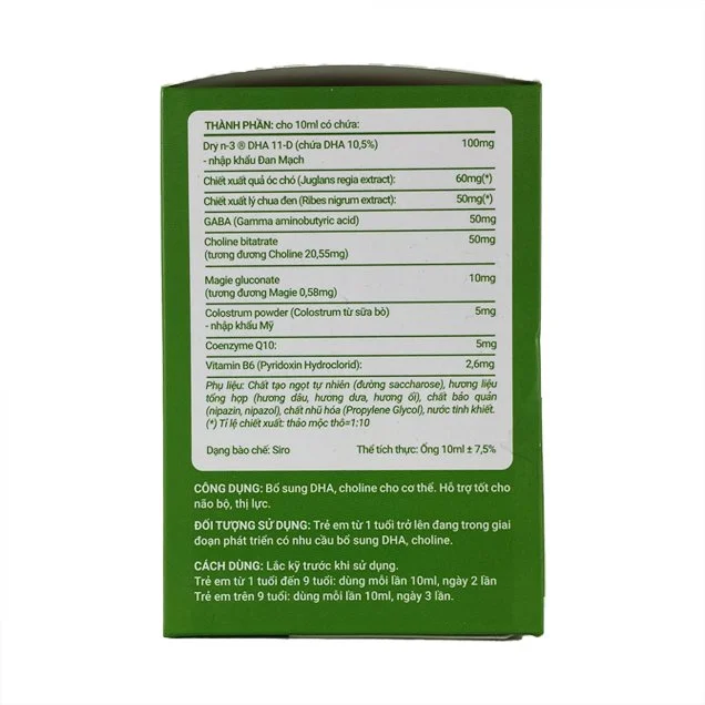 Siro Bổ Não Trẻ Em Vshine IQ- - Bổ sung DHA giúp bổ não, bổ mắt, giúp trí não nhạy bén, thông minh hơn, tiếp thu tốt hơn