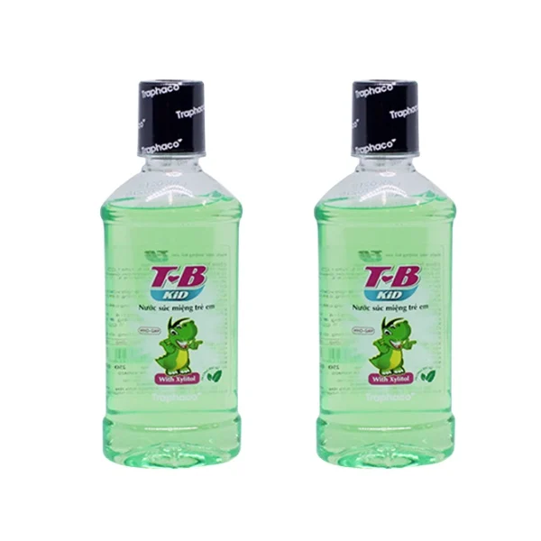 Nước súc miệng trẻ em T-B KID hỗ trợ điều trị sâu răng, viêm lợi, hôi miệng (chai 250ml)