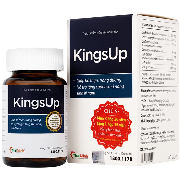 Kings Up giúp bổ thận, tráng dương tăng cường sinh lý nam