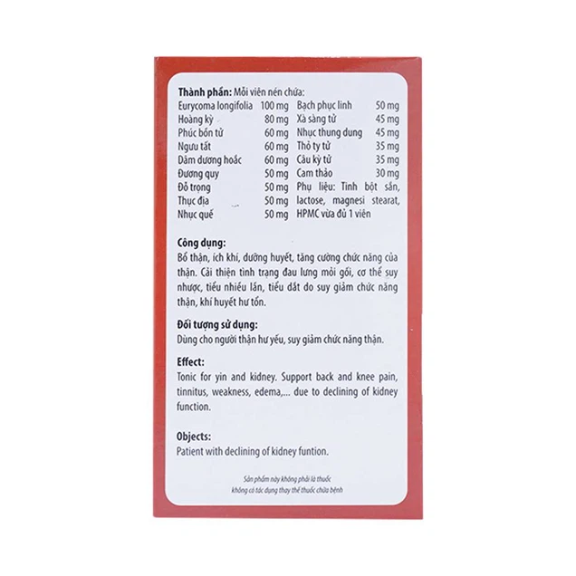 Viên uống Ích Thận Hoàng Kingphar bổ thận, dưỡng huyết