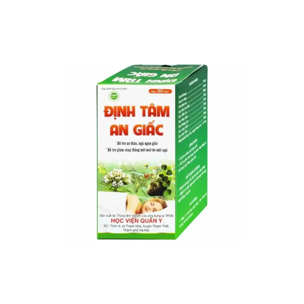 Viên uống Định Tâm An Giấc HVQY hỗ trợ an thần, ngủ ngon giấc (30 viên)