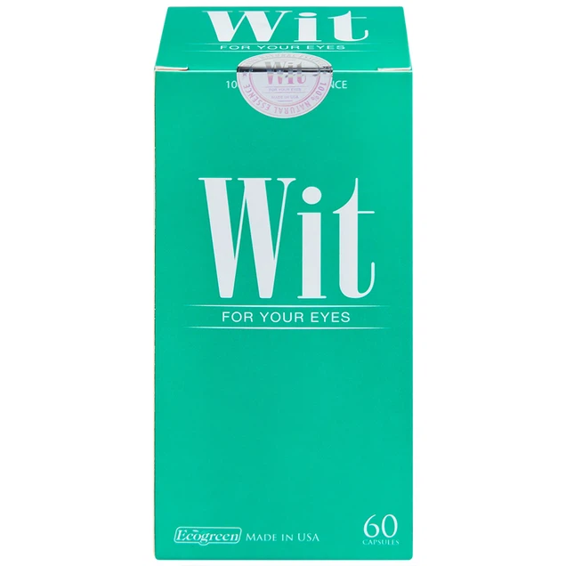 Viên nang WIT For Your Eyes Ecogreen tăng cường thị lực, giảm mờ và nhòe mắt