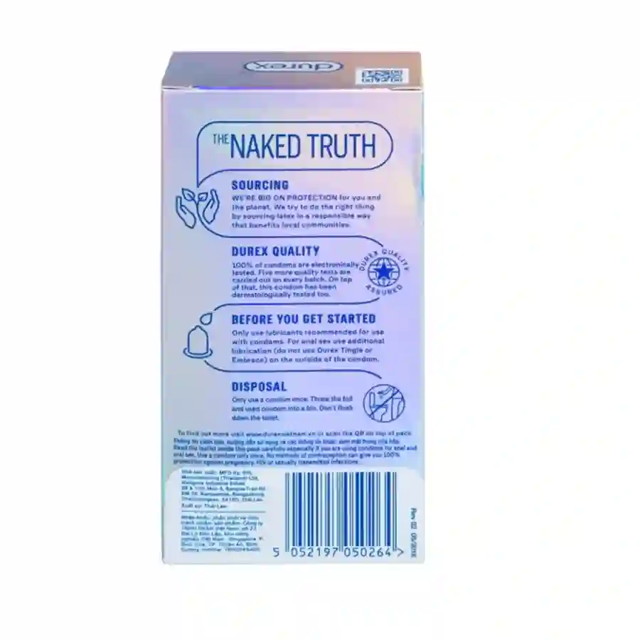 Bao cao su Durex Invisible Extra Thin Extra Sensitive siêu mỏng, vừa vặn và ôm sát (10 cái)