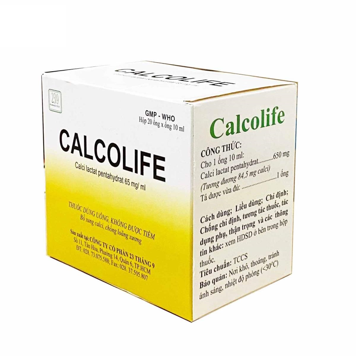 Thuốc Calcolife điều trị các vấn đề do thiếu hụt canxi gây ra
