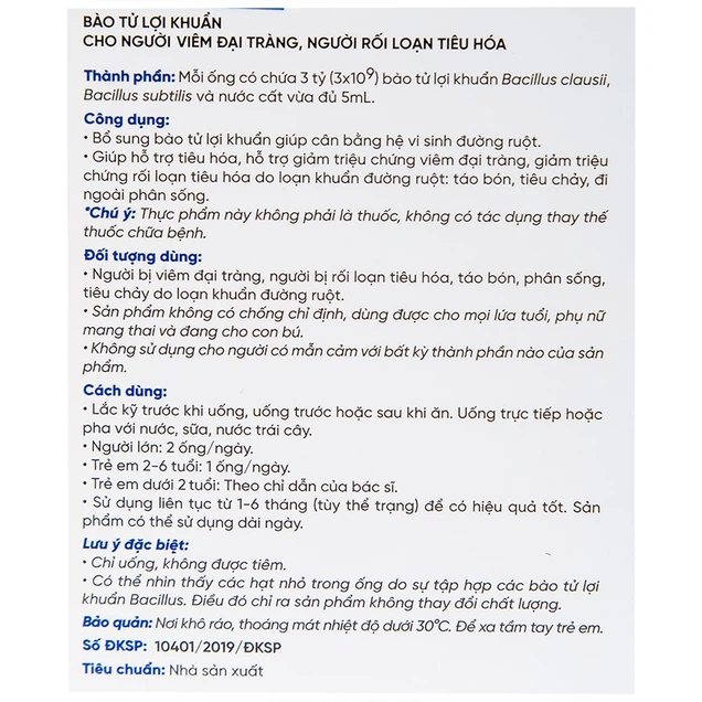 Men Live Spo Colon-LiveSpo Pharma-ống