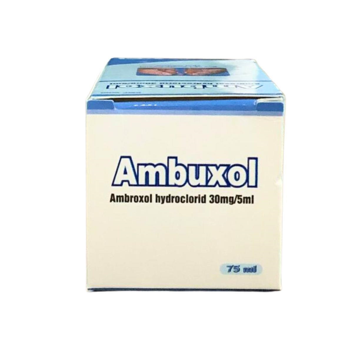 Thuốc Ambuxol 30mg/5ml điều trị bệnh hô hấp giúp tiêu các chất nhầy. 