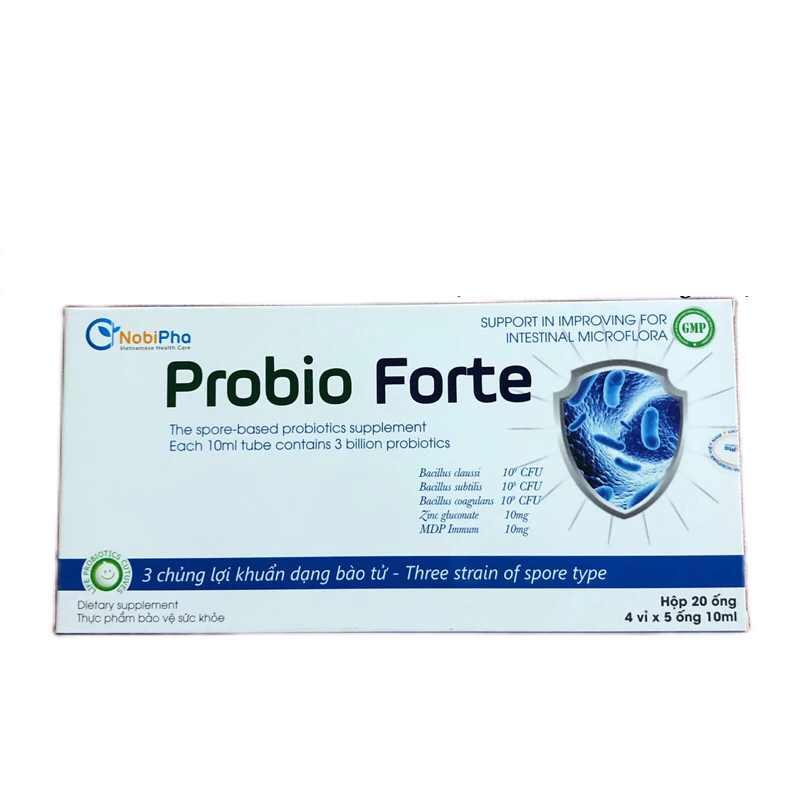 Men vi sinh Probio Forte ống uống 10ml - Bổ sung lợi khuẩn, cân bằng hệ vi sinh đường ruột, giảm rối loạn tiêu hóa