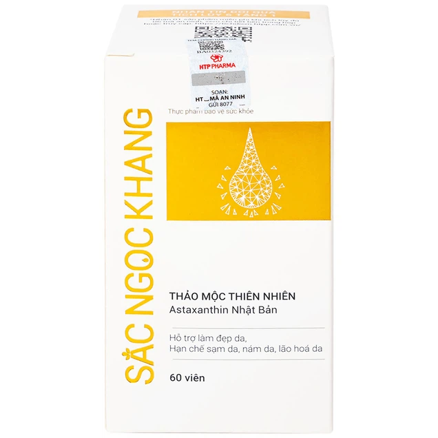 Viên nén Sắc Ngọc Khang Hoa Thiên Phú hỗ trợ điều trị nấm da, sạm da, ngăn ngừa lão hóa (60 viên)