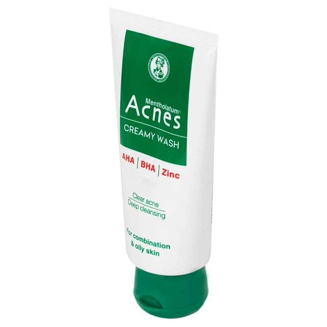 Kem rửa mặt ngừa mụn Acnes Creamy Wash Rohto 100g