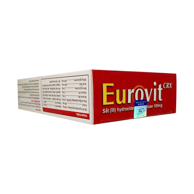 Viên uống CRX Eurovit - Bổ sung sắt hữu cơ & acid folic