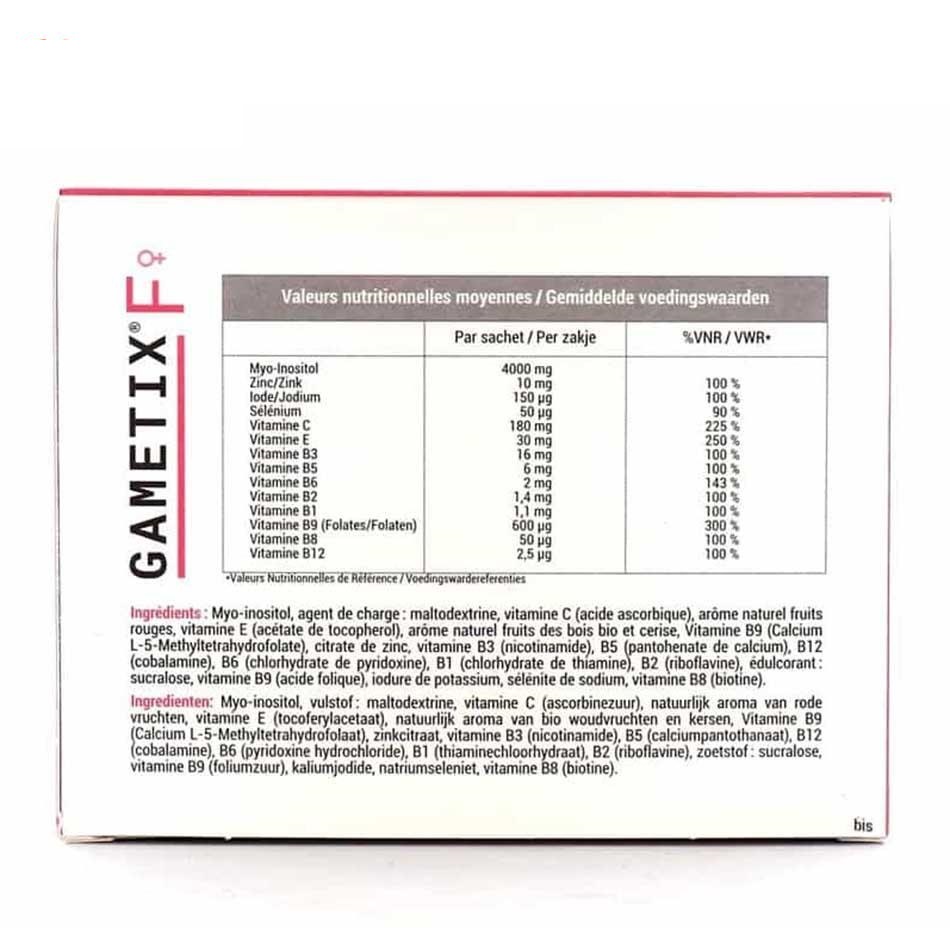 Gametix F - tăng cường khả năng sinh sản ở phụ nữ hỗ trợ thụ thai