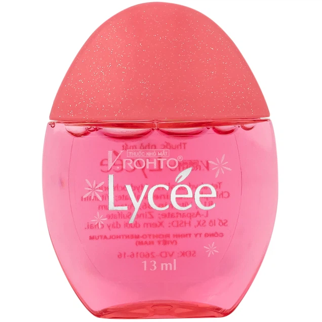 Thuốc nhỏ mắt V.Rohto Lycée 13ml điều trị đỏ mắt, ngứa mắt, mỏi mắt