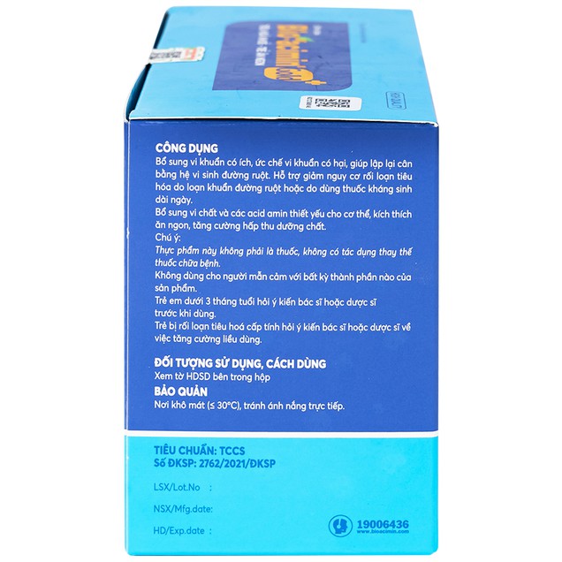 Cốm vi sinh Bioacimin Gold Meracine cân bằng hệ vi sinh đường ruột, giảm nguy cơ rối loạn tiêu hóa (30 gói)