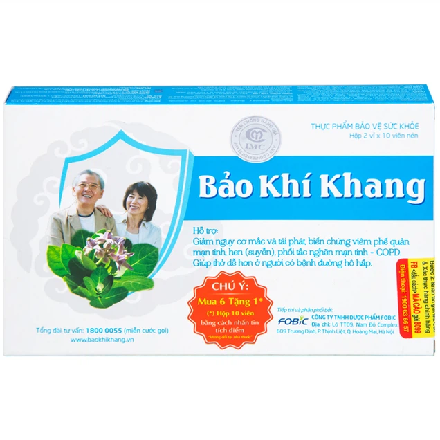 Viên uống Bảo Khí Khang IMC hỗ trợ giảm ho, khạc đờm, khó thở, giảm tái phát hen suyễn