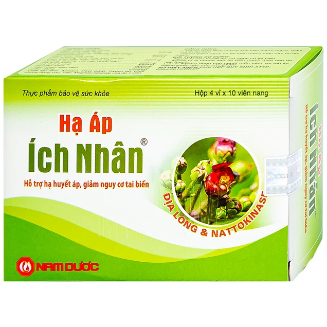 Viên uống Hạ Áp Ích Nhân Nam Dược hỗ trợ hạ huyết áp, giảm nguy cơ tai biến