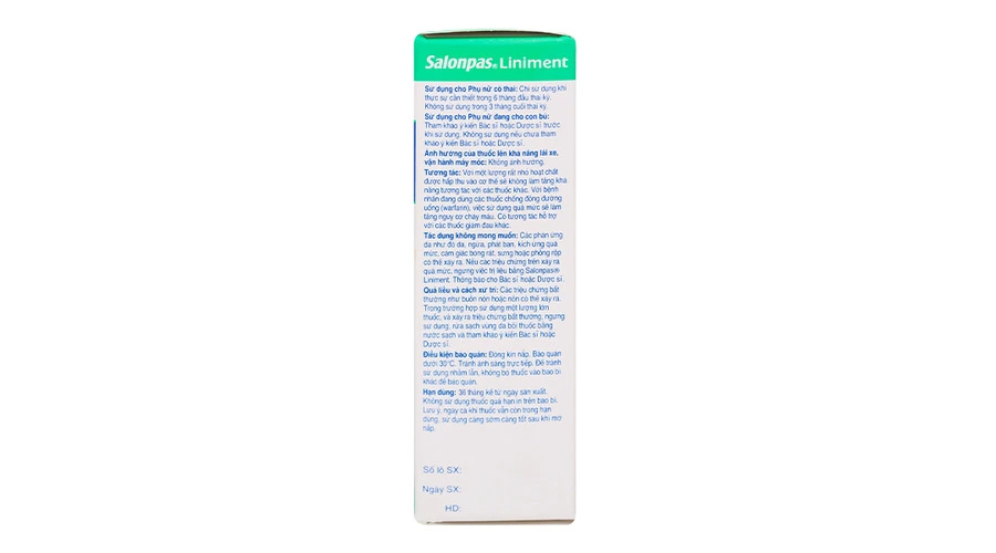 Dầu Salonpas Liniment giảm đau, kháng viêm các cơn đau vai, đau cơ (50ml)