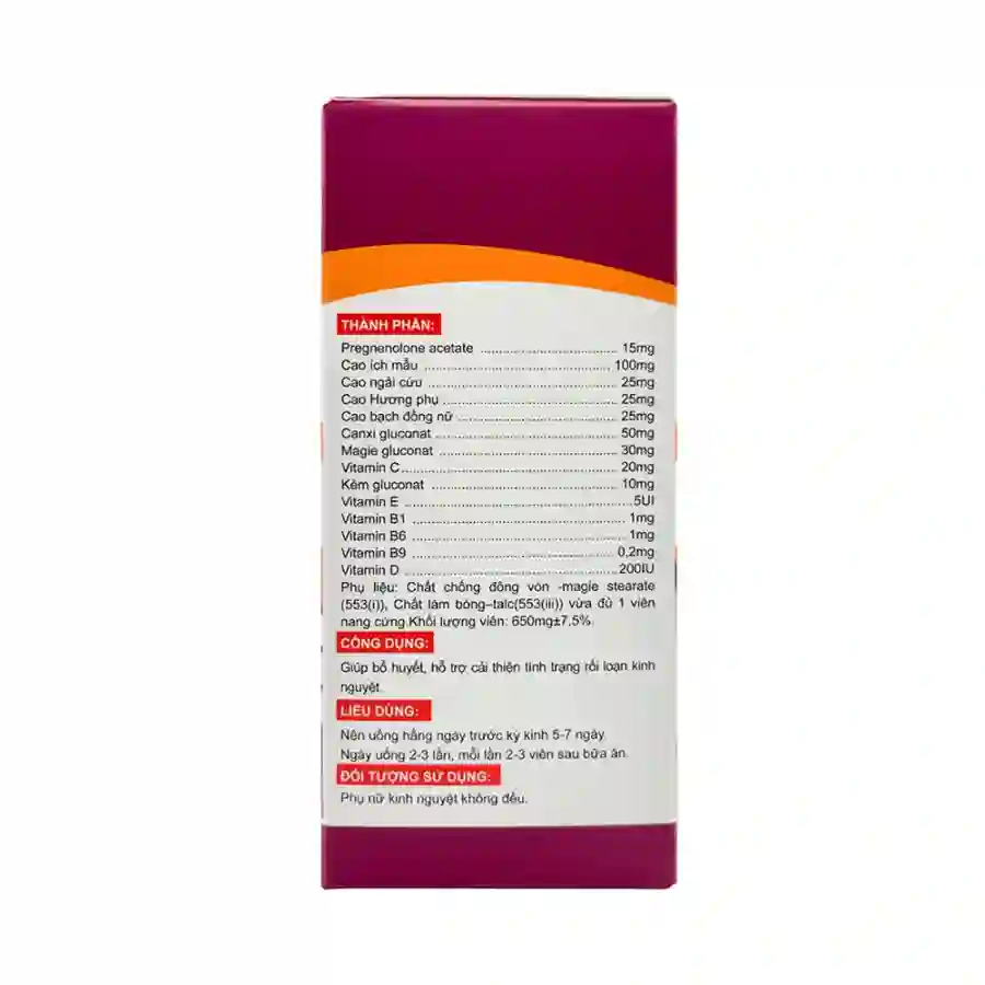 Kinh Phụ Khang Eurovit - Hỗ trợ cải thiện tình trạng rối loạn kinh nguyệt