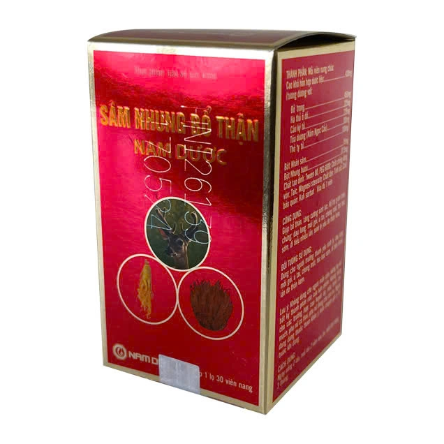 Sâm nhung bổ thân Nam Dược 30 viên - Viên uống tăng cường sức khỏe