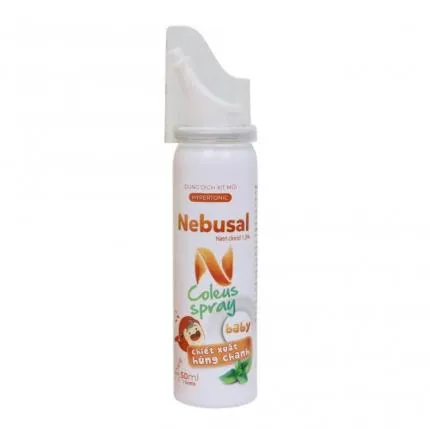 Nebusal 1,3% Baby - Xịt mũi chiết xuất Húng chanh