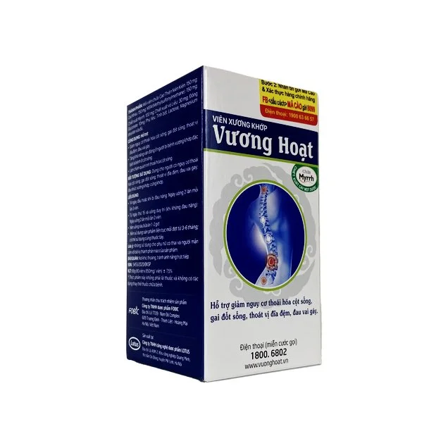 Vương Hoạt giảm nguy cơ thoái hóa cột sống, đau vai gáy