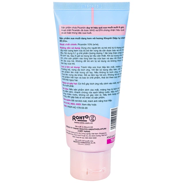 Kem xua muỗi Remos Baby Cream hương khuynh diệp suốt 6 giờ cho bé từ 6 tháng tuổi (70g)