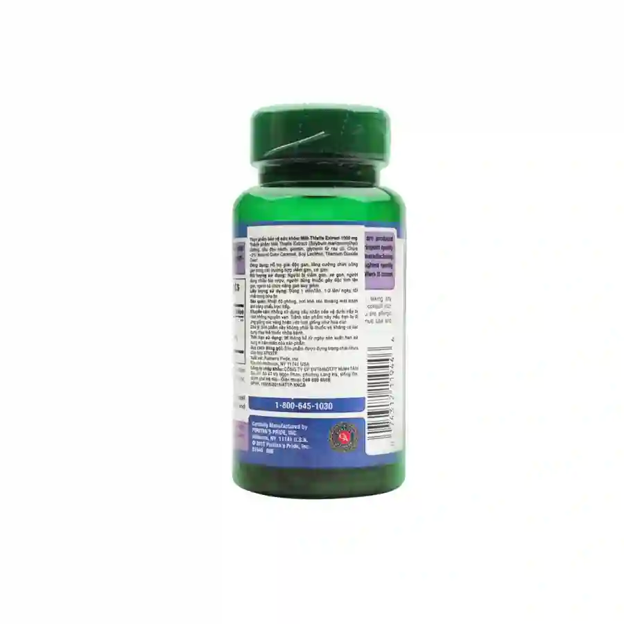 Milk Thistle Extract Puritan’s Pride 1000 mg- Bổ gan, giải độc gan- 180 viên