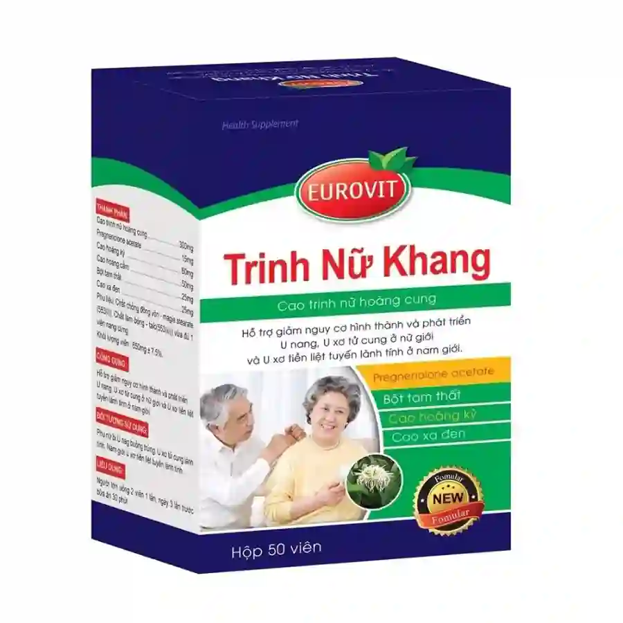 Trinh Nữ Khang Eurovit - Hỗ trợ điều trị u nang, u xơ tử cung