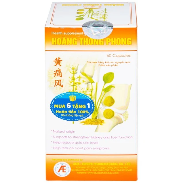 Hoàng Thống Phong- hỗ trợ tăng cường chức năng gan thận