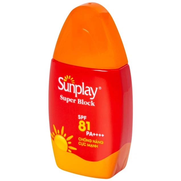 Sữa chống nắng cho mặt và toàn thân Sunplay Super Block SPF 81 PA++++ không gây khô da (30g)