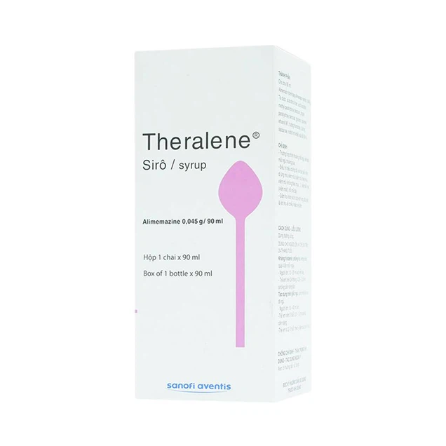 Siro Theralene-Alimemazine 0,045/90ml-điều trị mất ngủ, viêm mũi