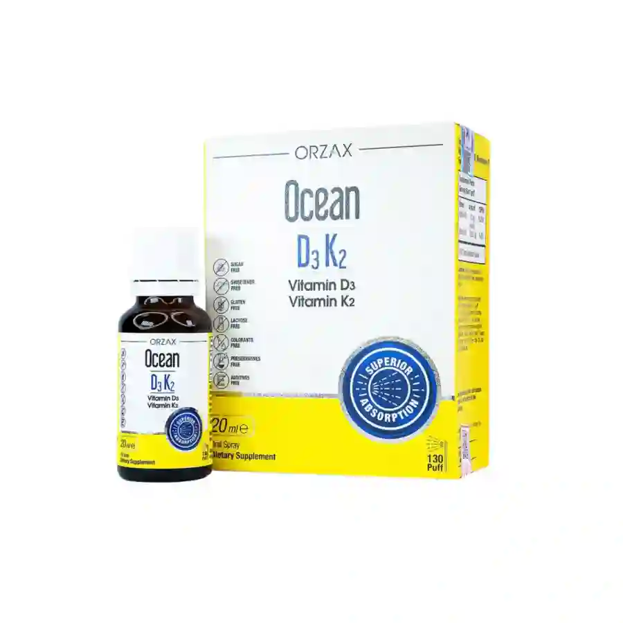 Viên uống Ocean D3K2 Orzax 20ml bổ sung Vitamin D3 và Vitamin K