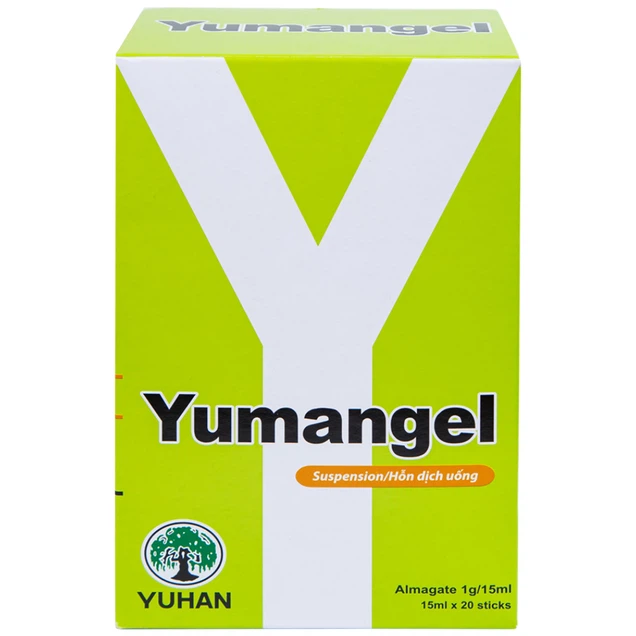 Hỗn dịch uống Yumangel Yuhan kháng acid và cả thiện loét dạ dày - tá tràng (20 gói x 15ml)
