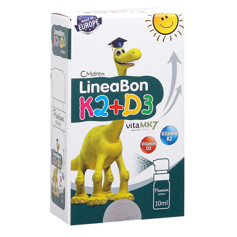  Xịt LineaBon K2+D3 hỗ trợ hấp thu canxi 10 ml (từ 0 tháng)