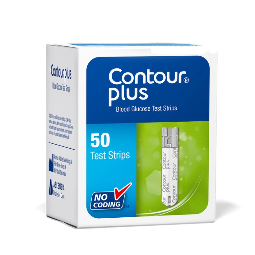 Que Thử Đường Huyết Contour Plus ( Hộp 50que) 