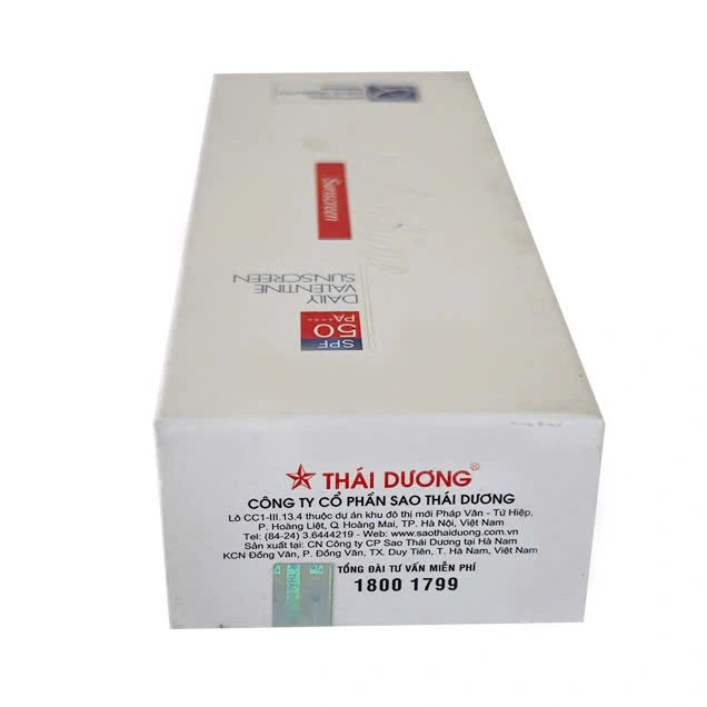 KEM CHỐNG NẮNG VALENTINE SPF 50 TUBE 30G - SAO THÁI DƯƠNG