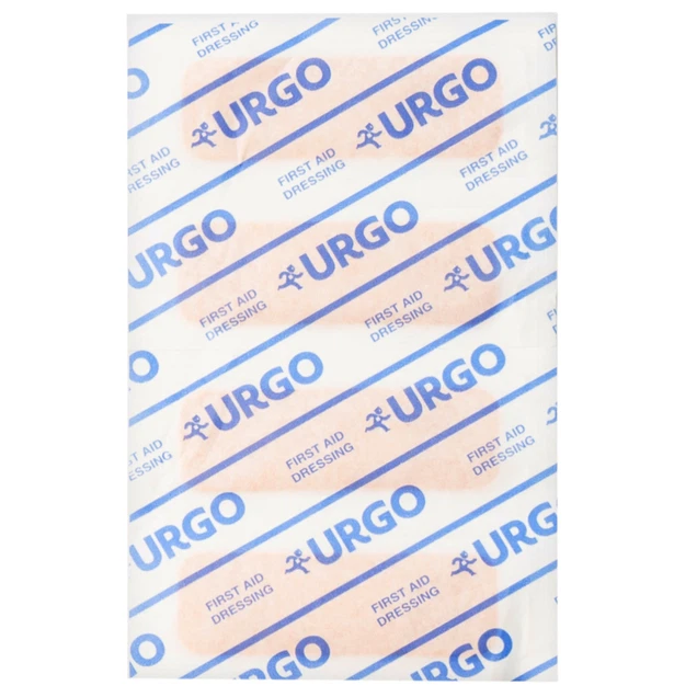 Băng cá nhân vải độ dính cao Urgo Durable size 2cm x 6cm bảo vệ các vết thương nhỏ, vết trầy xước, rách da (102 miếng)