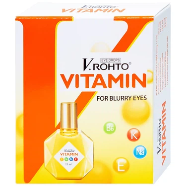 Thuốc nhỏ mắt V.Rohto Vitamin hỗ trợ cải thiện tình trạng giảm thị lực, mắt mờ (13ml)