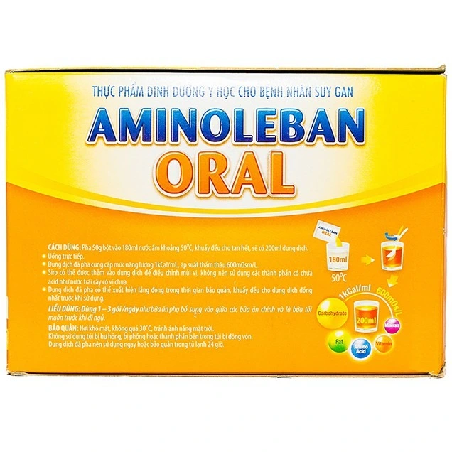 Bột pha Aminoleban Oral hỗ trợ bệnh nhân suy gan 
