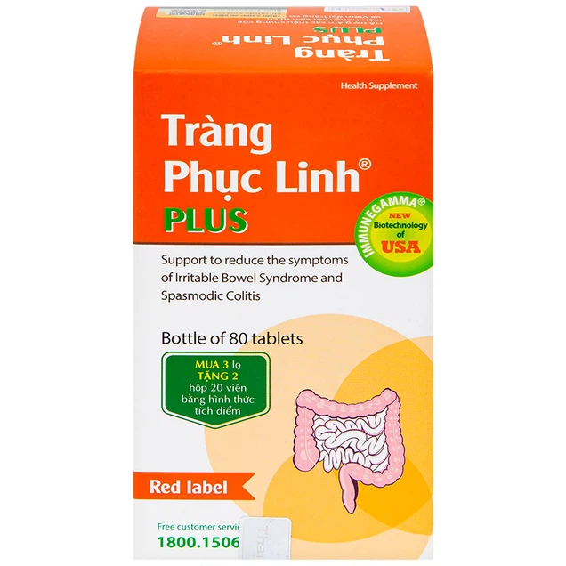 Viên uống Tràng Phục Linh Plus hỗ trợ giảm hội chứng ruột kích thích