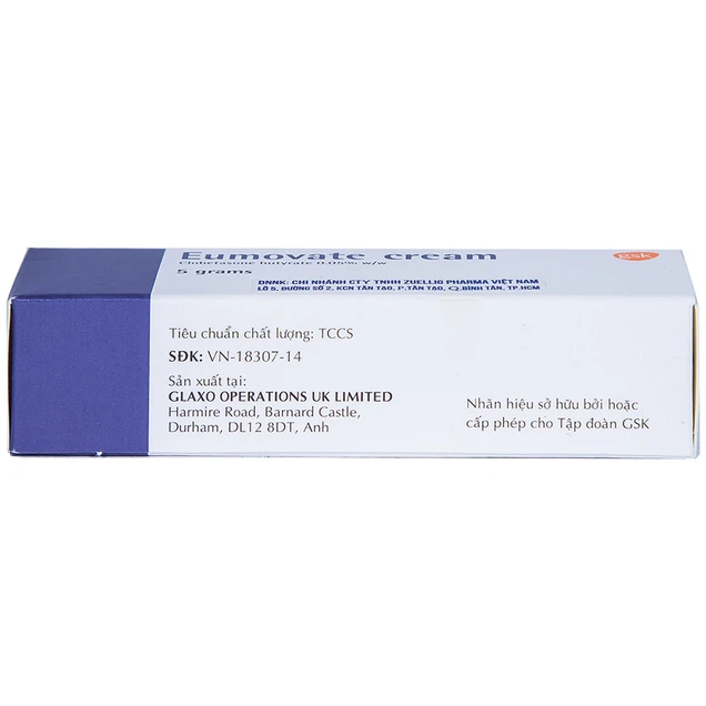 Kem Eumovate Cream GSK giảm các triệu chứng viêm và ngứa các bệnh về da