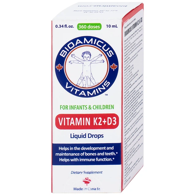 Dung dịch Biomicus For Infants And Children Vitamin K2 And D3