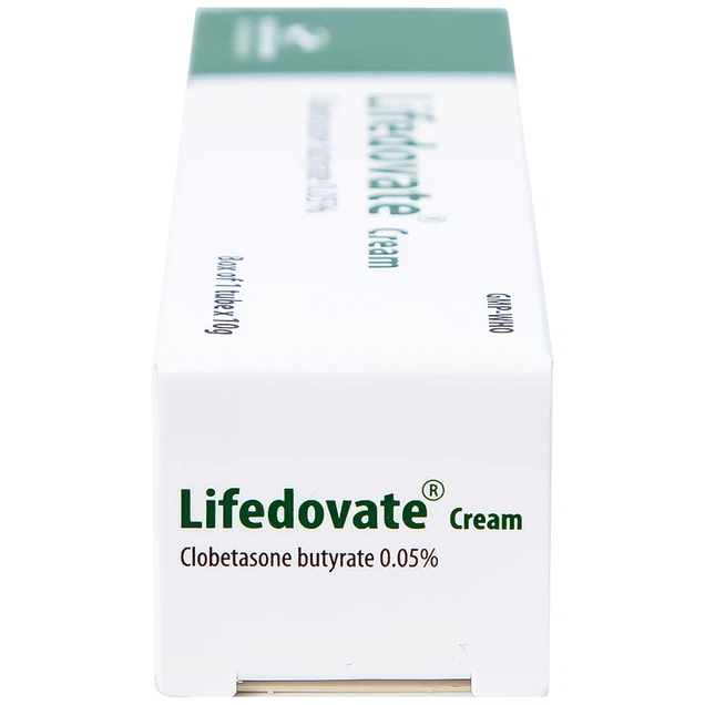 Kem bôi da Lifedovate Cream 0,05% Hadiphar điều trị các vết long eczema, viêm da